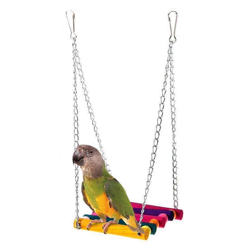 Colorful Suspension Bridge for Parakeets