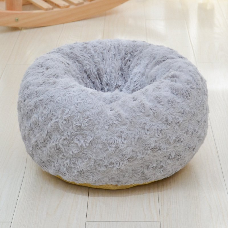 Velvet Round Kennel - Indoor Cozy for Dogs & Cats - Image 2