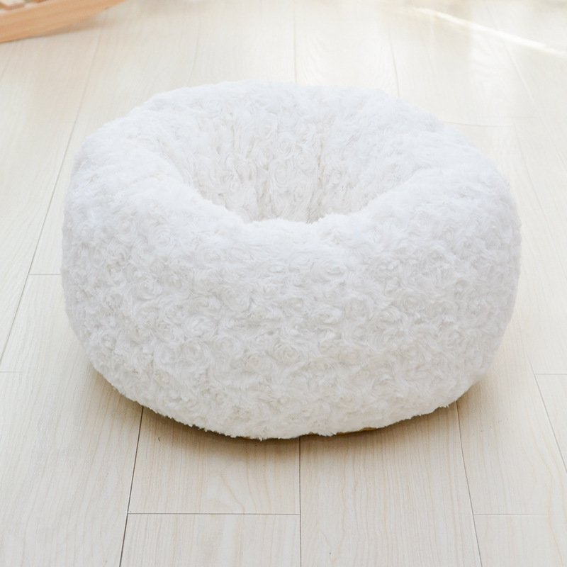 Velvet Round Kennel - Indoor Cozy for Dogs & Cats - Image 7