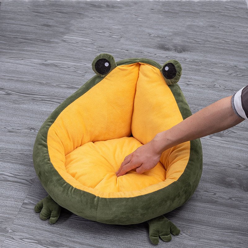 Frog Cat Bed – Plush Comfort & Whimsical Design - Image 7