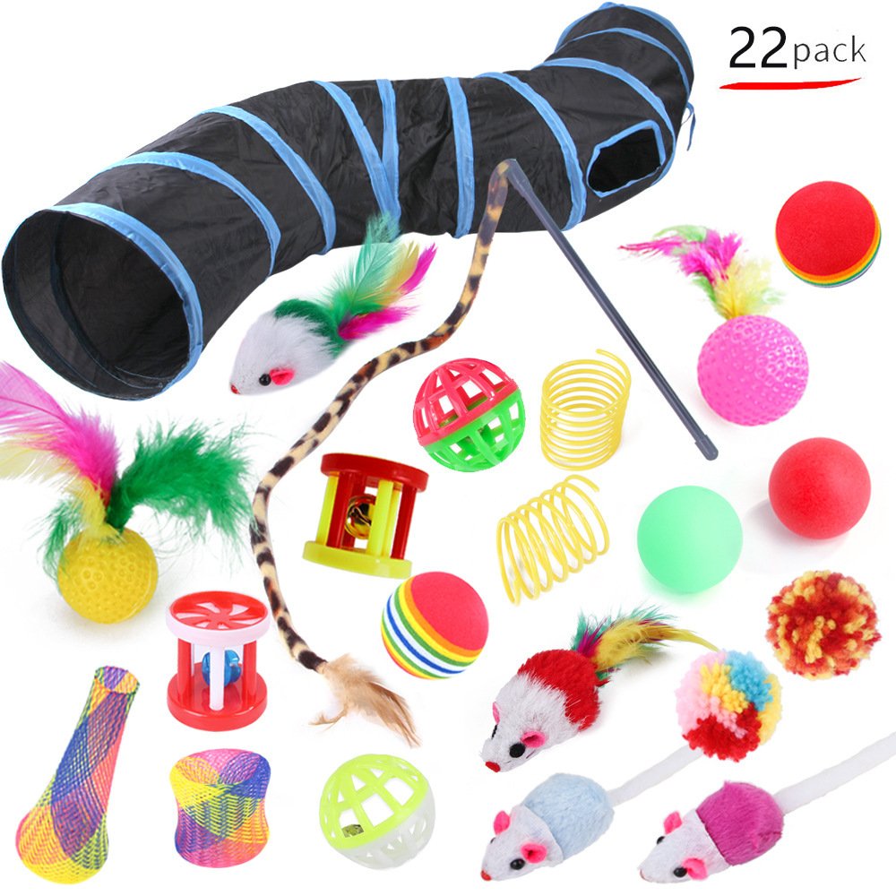 Fun Cat Toy Set - Pet Tunnel and Accessories - Image 8