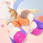 Tricolor Sisal Ball for Cats