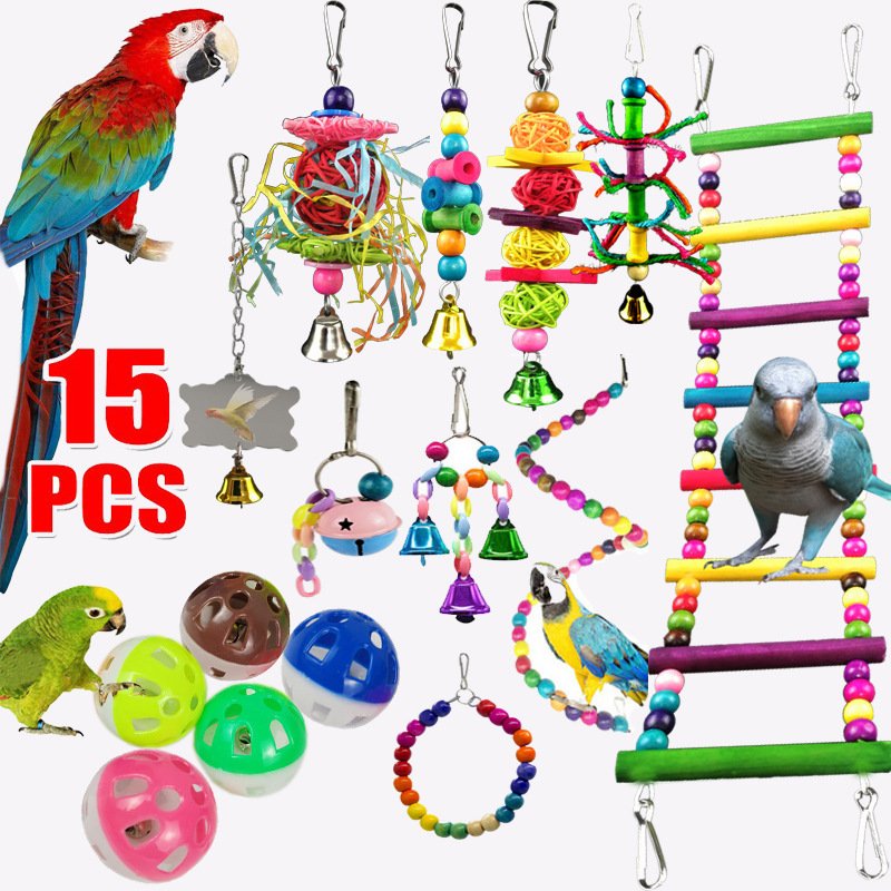 10-Piece Parrot Toy Set - Image 4