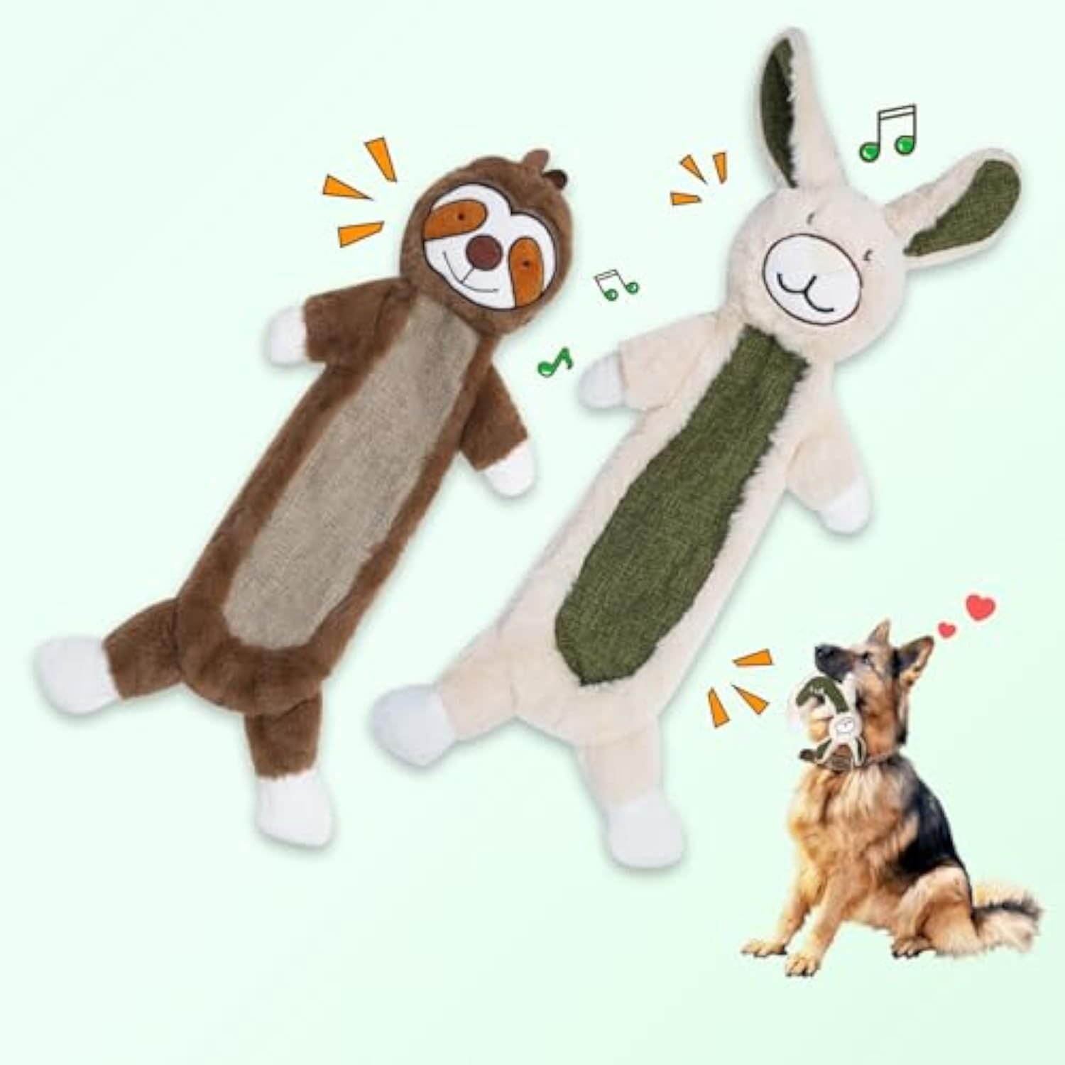 Crinkle Toys Without Stuffing for Dogs