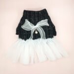 Elegant Skirt for Dog – Classic Black & White Style