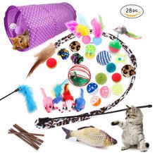 Fun Cat Toy Set - Pet Tunnel and Accessories - Image 9