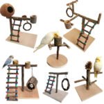 Solid Wood Parrot Training Platform