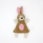Squeaky Corduroy Dog Toy – Mouse & Rabbit Designs
