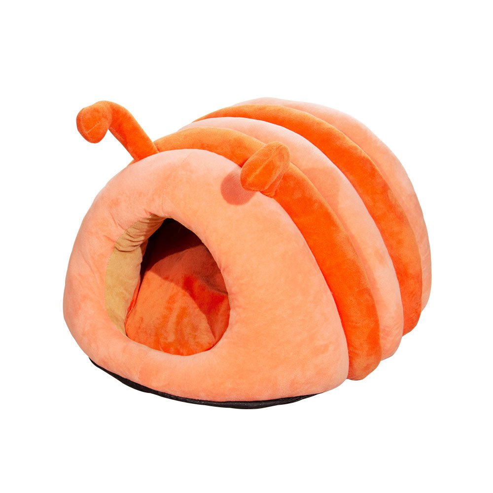 Caterpillar-Shaped Plush Pet Bed - Image 3