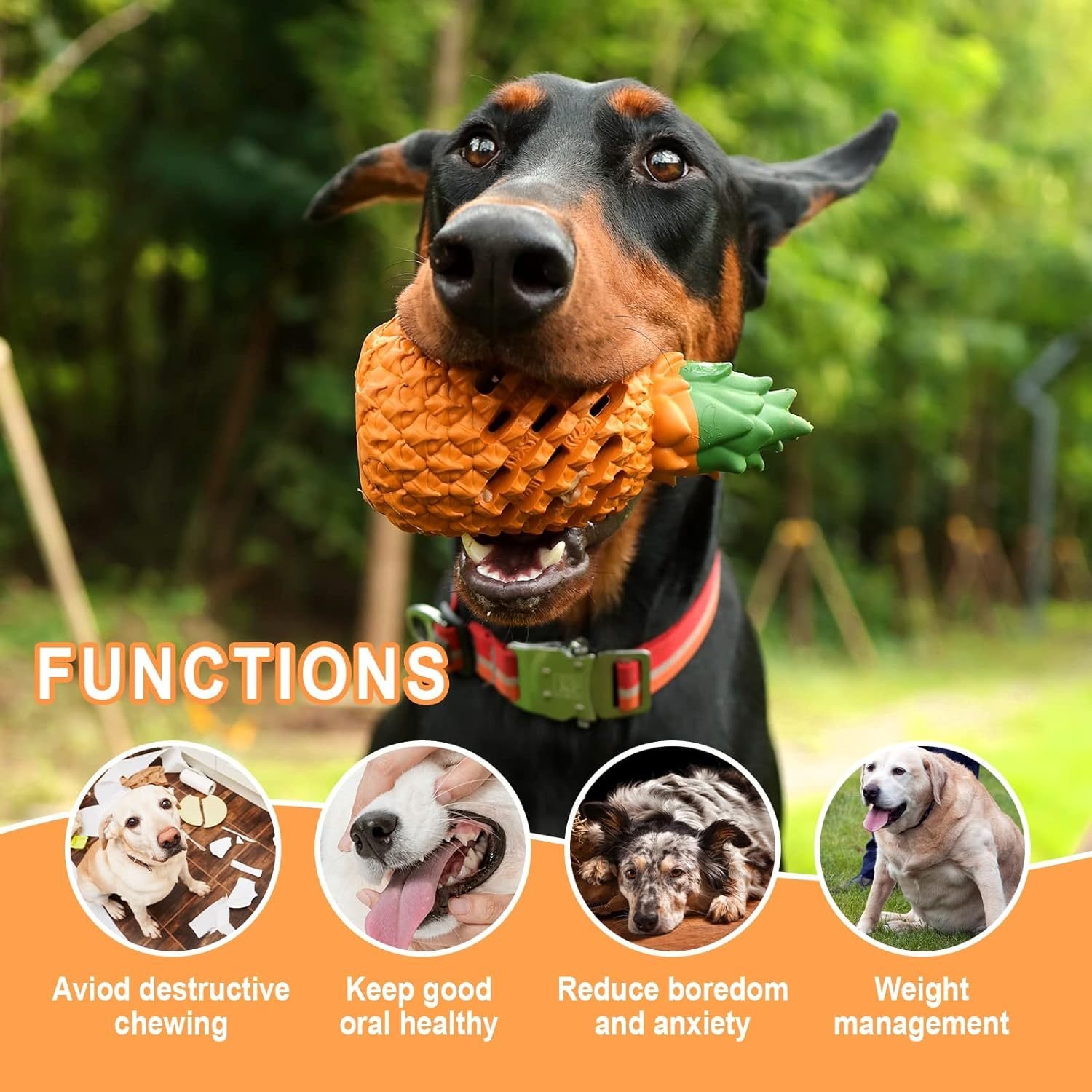 Pineapple Dog Chew Toy - Image 3