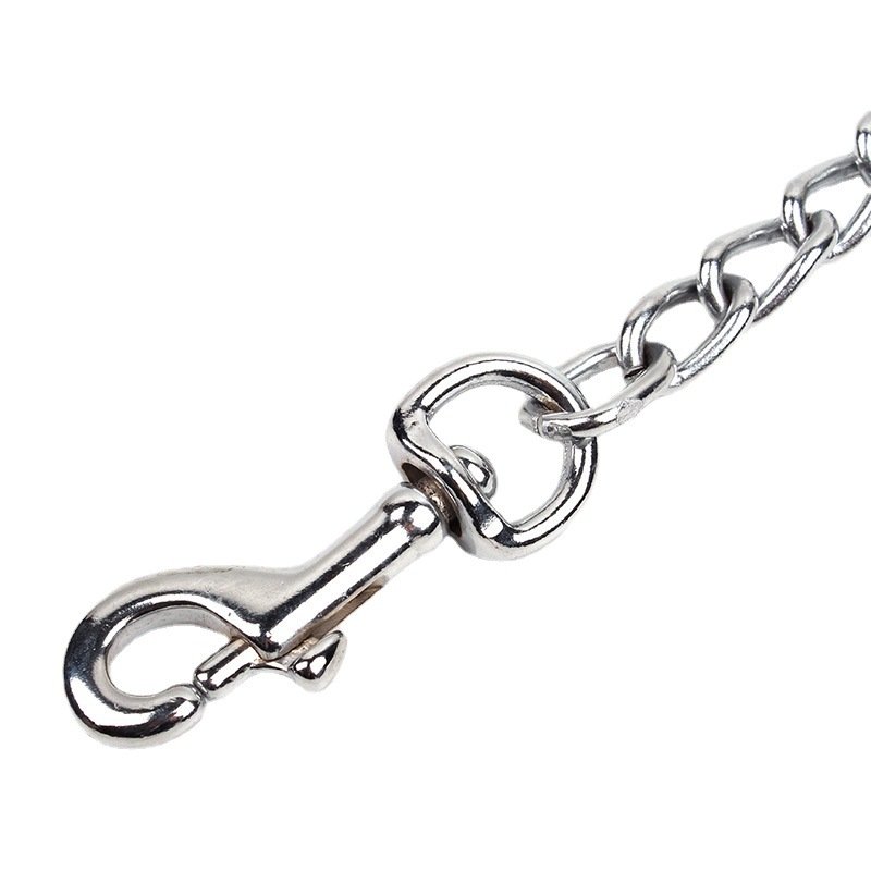 Dog Leash - Nylon Handle and Metal Chain Leash – Image 6