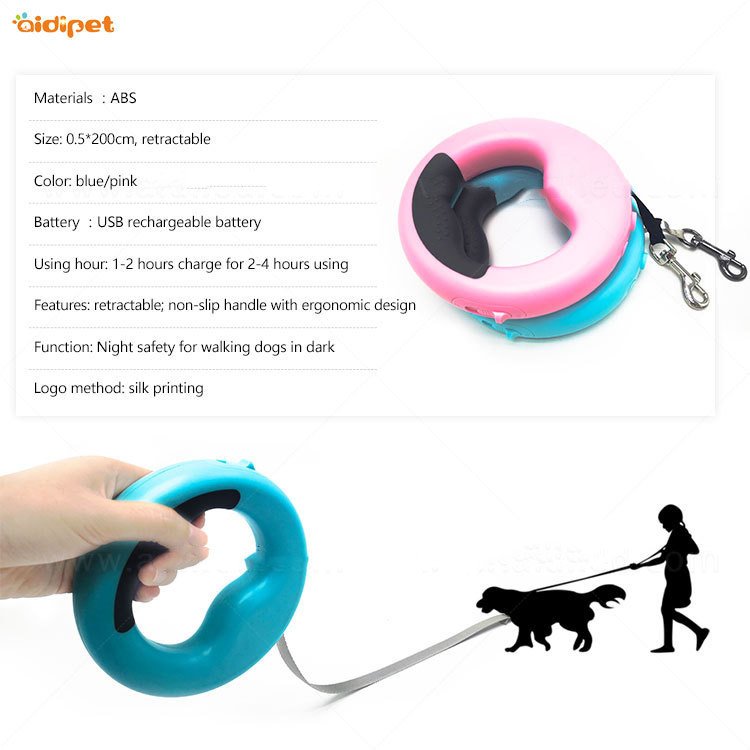Rechargeable LED Telescopic Dog Leash - Image 7