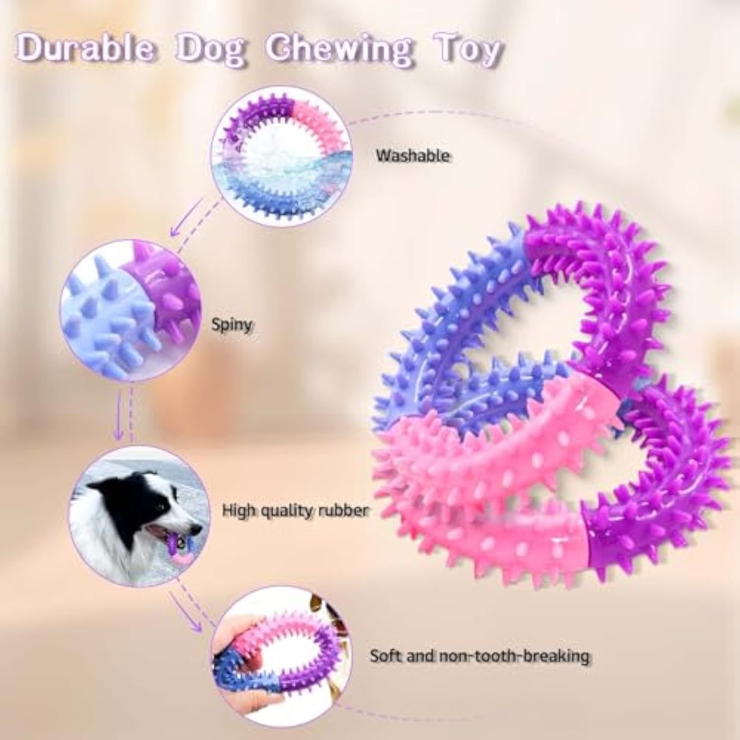 Premium Rubber Teething Ring - Image 2