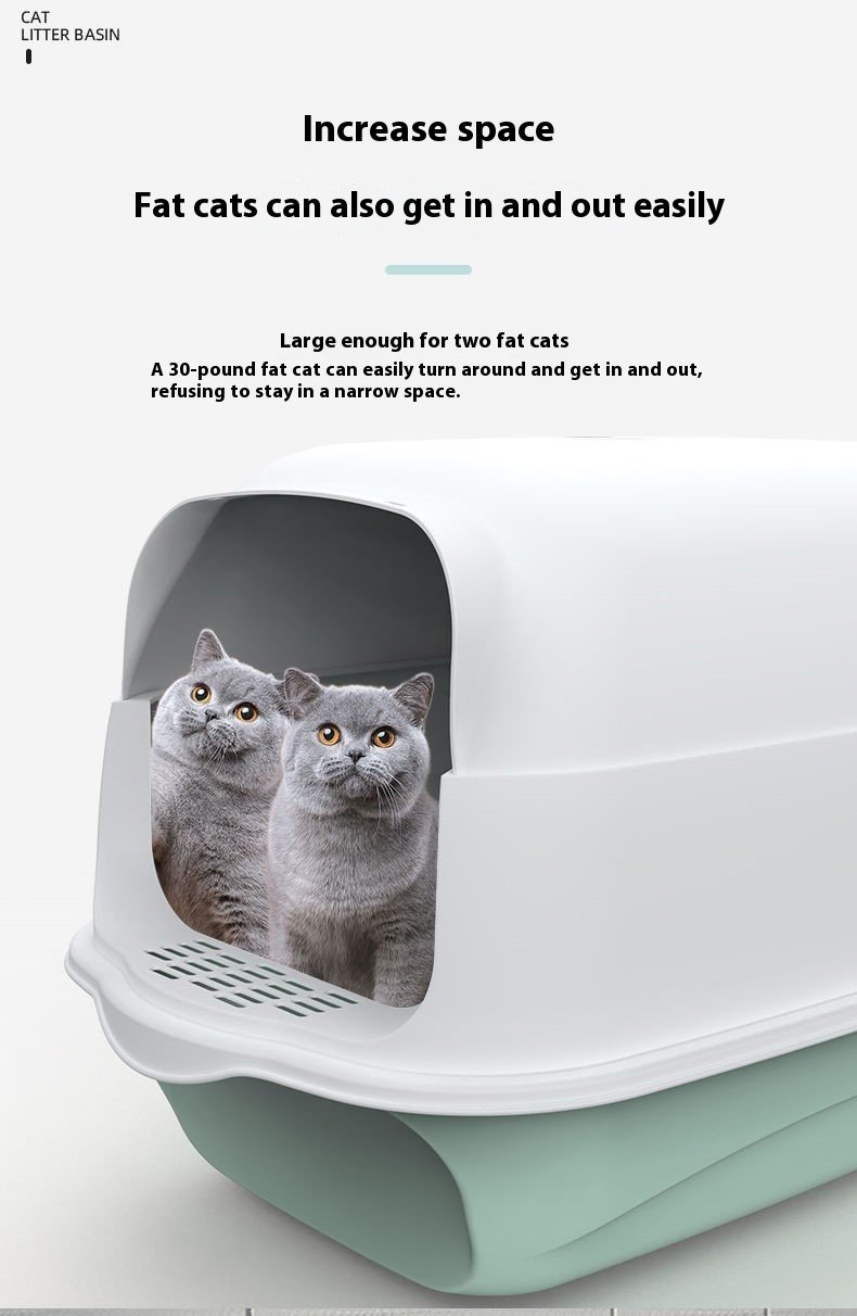 Fully Enclosed Cat Litter Box – Image 9
