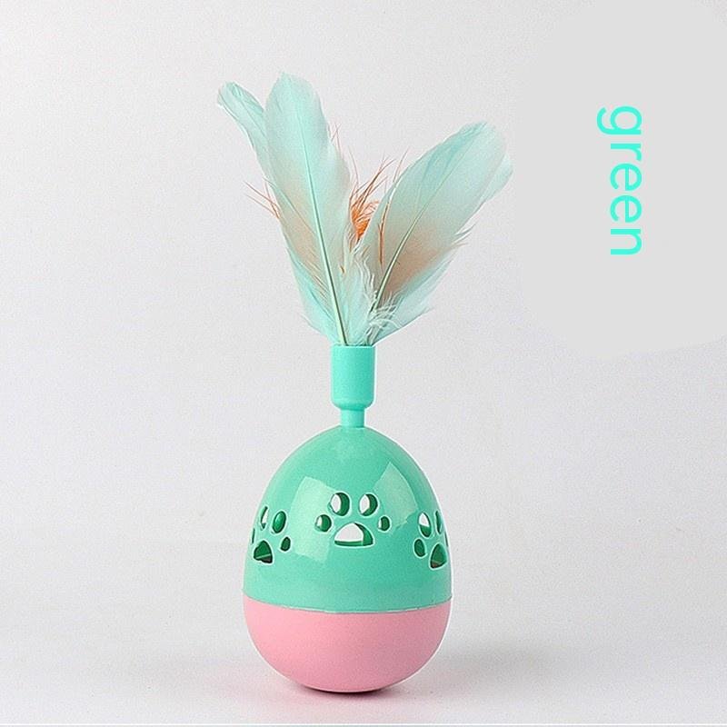 Playful Feather and Footprint Cat Toy – Image 4