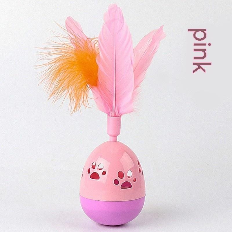 Playful Feather and Footprint Cat Toy – Image 5